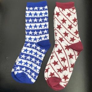 Socks with a stars set of 2 new